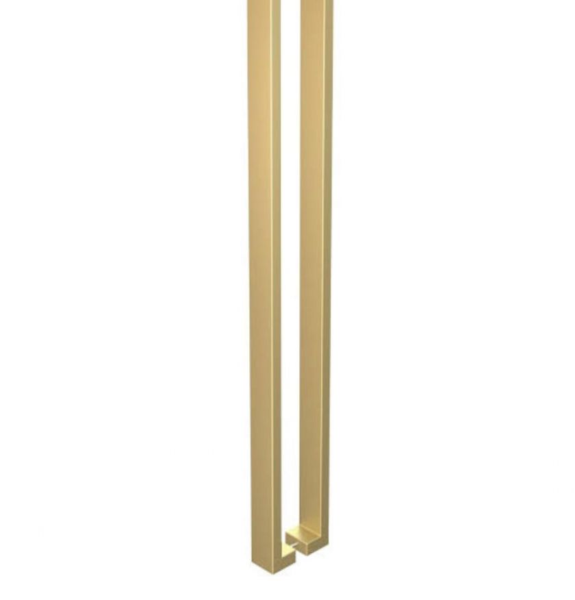 03 - Puxador tubo 40x20 ( dourado) - 1886 - dourado - Puxadores em inox